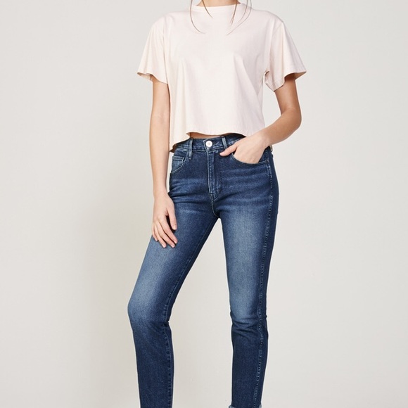 3x1 NYC | straight authentic crop raw hem jeans - Picture 8 of 8